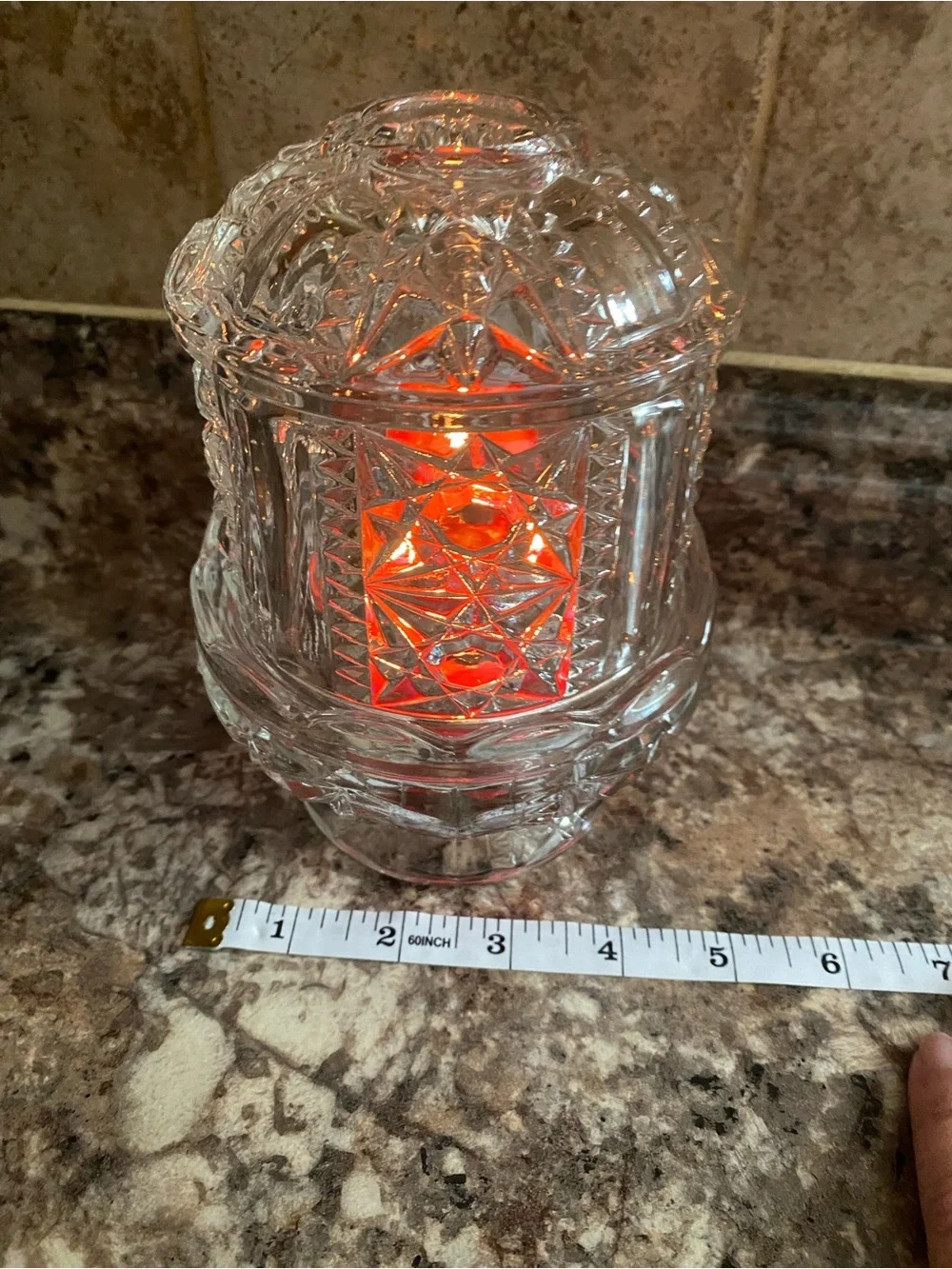 Homco Crystal Fairy Lamp 1188-3BD 3 piece Set Box Included Vintage